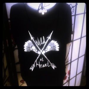 Wild at Heart High Low loose Tee